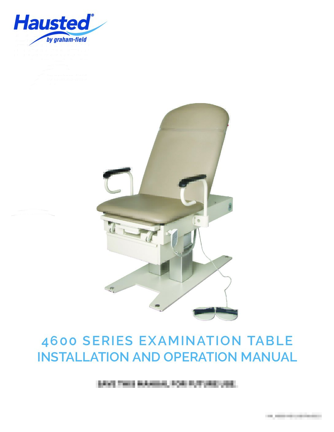 Operation Manual – 4600 Powered Exam Table