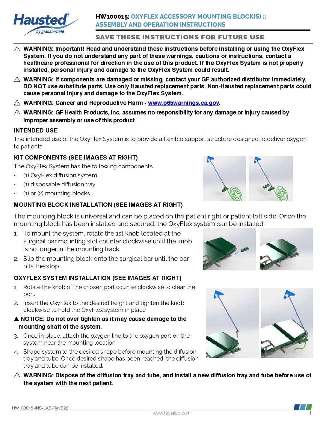 OXYFLEX II Instruction Manual