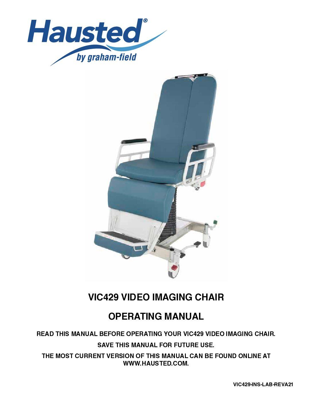 Operation Manual – Video Imaging Chair (VIC)